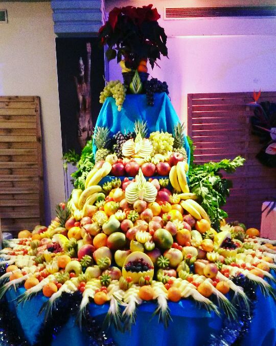 Sculpture sur fruits et légumes